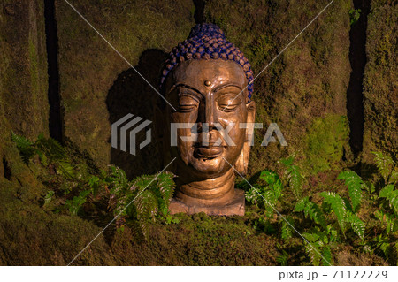 Image of Buddha at Hanibe caves, Komatsu, Ishikawa Prefecture, Japan. 71122229