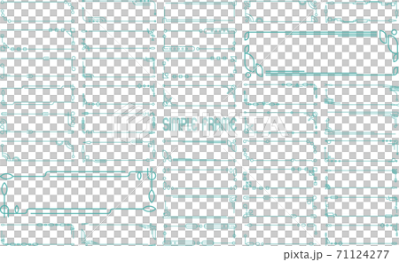 シンプルなバナーフレーム 71124277