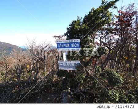 ハライドの山頂看板 ハライドの山頂看板 71124373