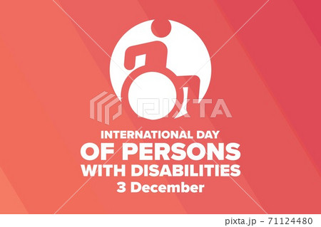 International Day of Persons with Disabilities. December 3. Holiday concept. Template for background 71124480