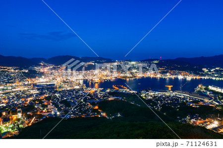 日本三大夜景 長崎 稲佐山から眺望 日本三大夜景 長崎 稲佐山から眺望 71124631