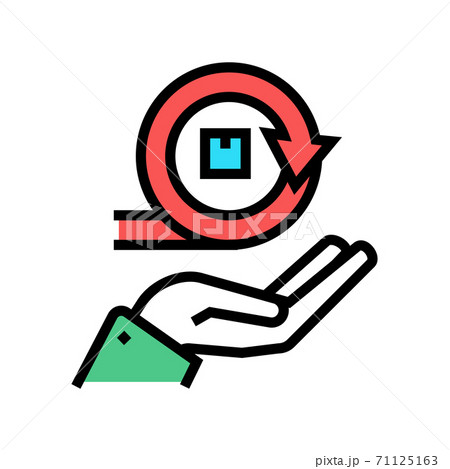 hand hold circular economy process color icon vector illustration hand hold circular economy process color icon vector illustration 71125163