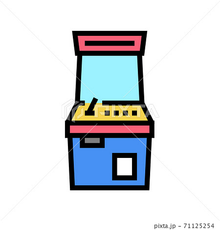 slot machine geek color icon vector illustration 71125254