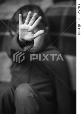 sign of discrimination or anti violence symbol. sign of discrimination or anti violence symbol. 71125703