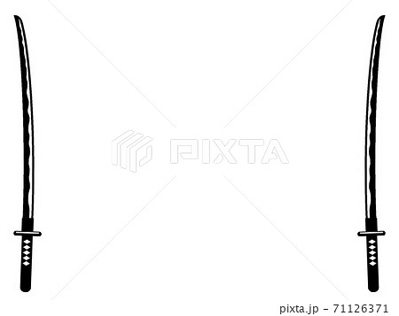 刀フレームのイラスト素材