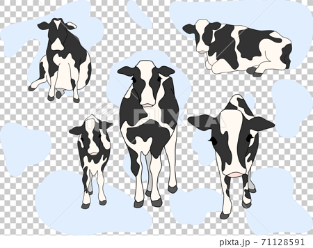 Seamless Brown White Cow Pattern Doodle Stock Vector (Royalty Free)  574271095