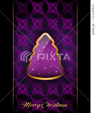2021 Merry Christmas background for your seasonal invitations, festival posters, greetings cards.  71129421