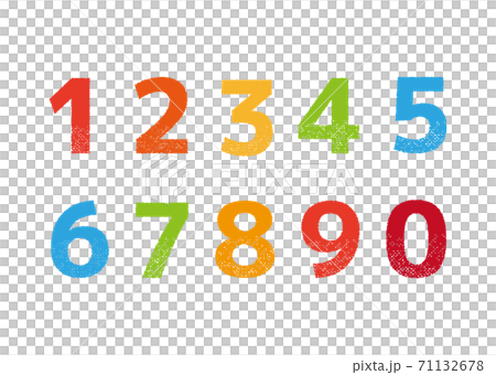 数字フォント 71132678
