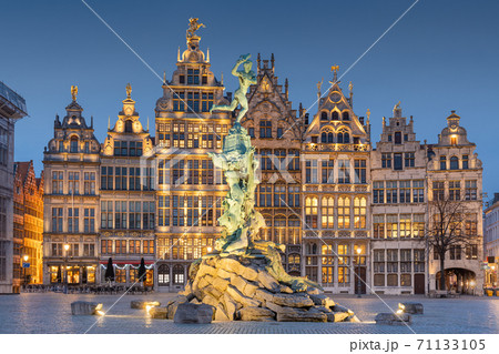 Antwerp, Belgium Cityscape 71133105
