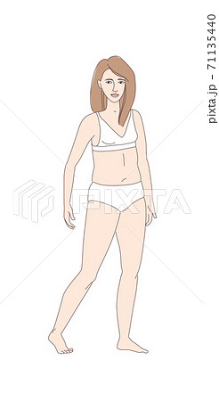 Babes Teen Boobs - Puberty teenage girl and breast development.... - Stock Illustration  [71135440] - PIXTA