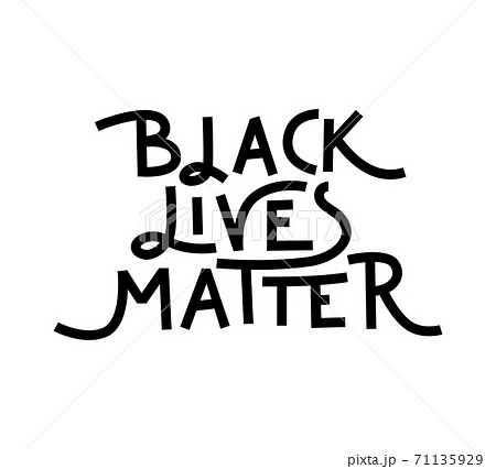 Black Lives Matter vector lettering design element 71135929