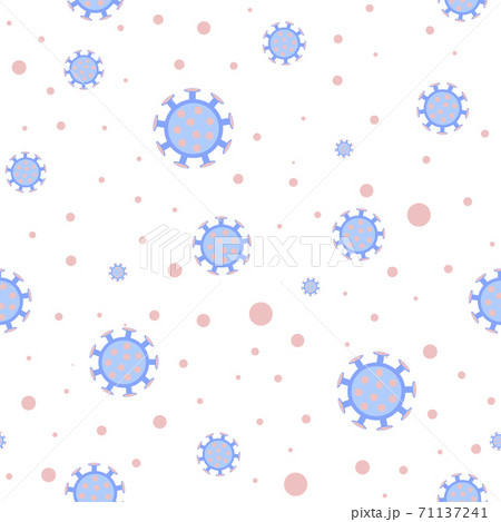 Bacteria icon isolated seamless pattern on white background. Bacteria and germs, microorganism disease causing, cell cancer, microbe, virus, fungi. Vector Illustration Bacteria icon isolated seamless pattern on white background. Bacteria and germs, microorganism disease causing, cell cancer, microbe, virus, fungi. Vector Illustration 71137241