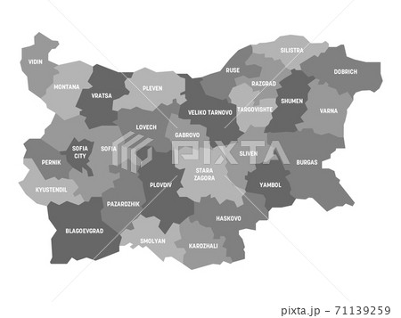 Bulgaria - map of provinces 71139259