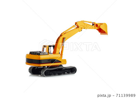 excavator model isolated on white background excavator model isolated on white background 71139989