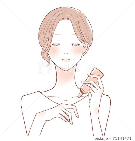 ハンドクリームを塗る女性 71141471