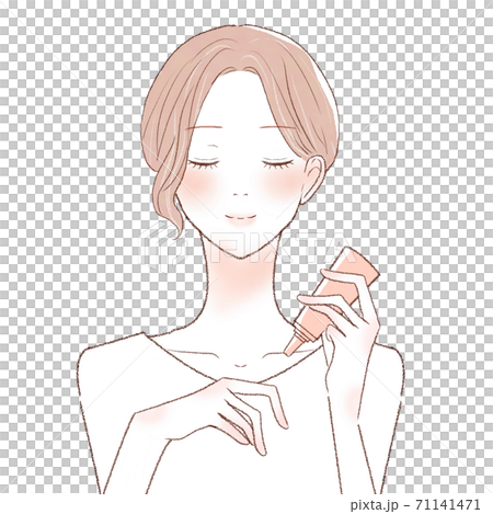 ハンドクリームを塗る女性 71141471