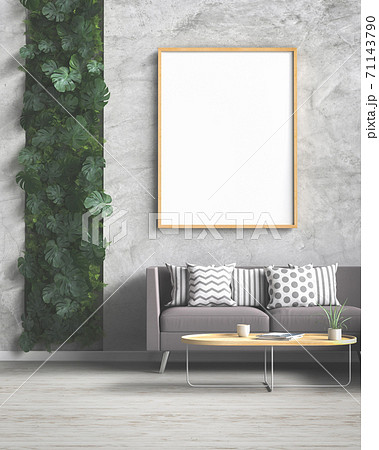 Mockup frame in modern interior background 71143790