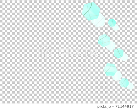 背景 フレーム水色 六角形柄 71144917