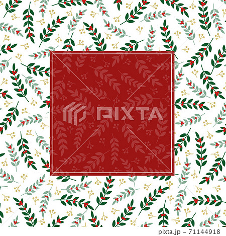 クリスマス背景テンプレート・正方形・文字なし 71144918