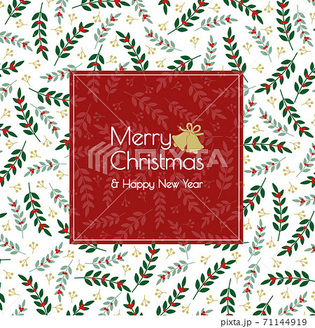 クリスマス素材テンプレート・正方形 71144919