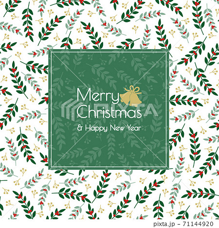クリスマス素材テンプレート・正方形 71144920
