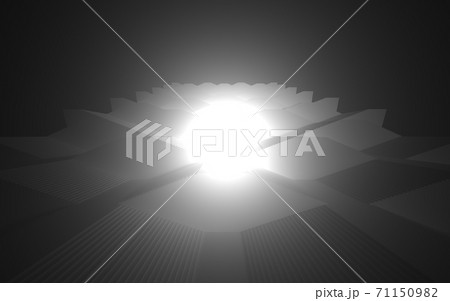 Luxury parametric abstract architectural minimalistic background. Contemporary showroom. Modern black exhibition tunnel. Empty gallery. Backlight. 3D illustration and rendering. Luxury parametric abstract architectural minimalistic background. Contemporary showroom. Modern black exhibition tunnel. Empty gallery. Backlight. 3D illustration and rendering. 71150982