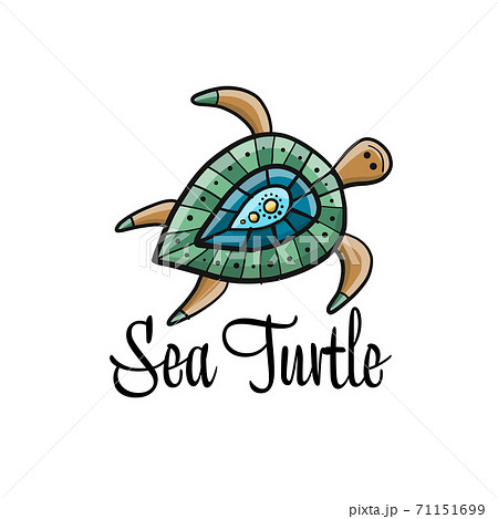 Sea Turtle Logo Sketch For Your Designのイラスト素材 Sea Turtle Logo Sketch For Your Designのイラスト素材