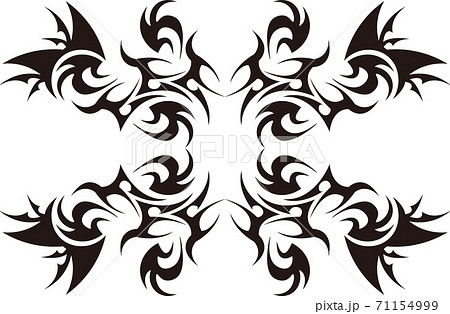 トライバル　タトゥー　ステッカー 71154999