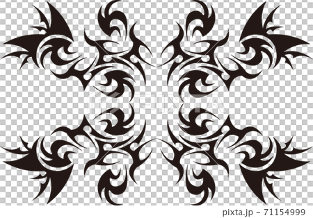 トライバル　タトゥー　ステッカー 71154999