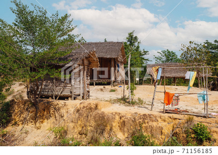Africa malagasy huts north Madagascar 71156185