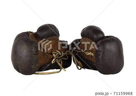 Vintage Boxing Gloves Isolated on White Background Vintage Boxing Gloves Isolated on White Background 71159968
