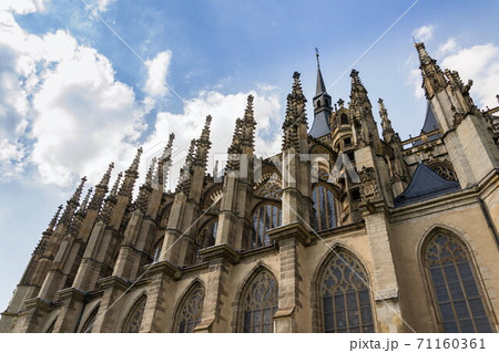Roman Catholic Saint Barbaras Church in Kutna Hora, sunny summer day, Czech Republic Roman Catholic Saint Barbaras Church in Kutna Hora, sunny summer day, Czech Republic 71160361