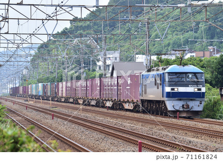 東海道本線 二宮ー大磯 JR貨物 EF210-12(岡山) 東海道本線 二宮ー大磯 JR貨物 EF210-12(岡山) 71161824