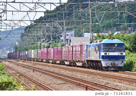 東海道本線　二宮ー大磯　JR貨物　EF210-128（岡山） 71161831