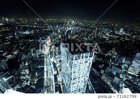 渋谷スクランブルスクエアからの東京の美しい夜景/渋谷スカイ 渋谷スクランブルスクエアからの東京の美しい夜景/渋谷スカイ 71162799
