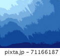 ペインティングであるイラストの海の中　 71166187