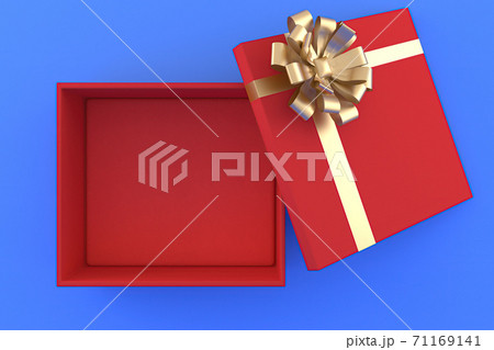 3d illustration of the gift box for the new year holidays and Christmas 3d illustration of the gift box for the new year holidays and Christmas 71169141