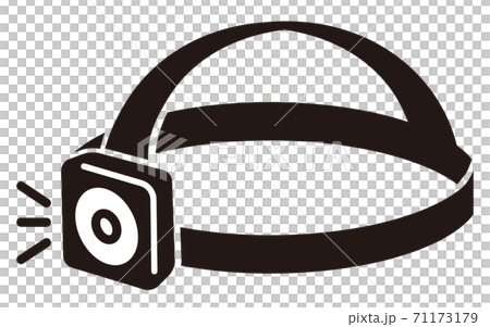 大燈的簡單圖標/白色背景 71173179