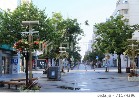 北海道旭川 平和通買物公園の写真素材