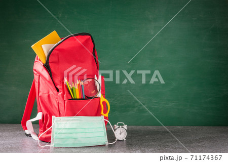 Front school backpack and accessories with face mask protect Front school backpack and accessories with face mask protect 71174367