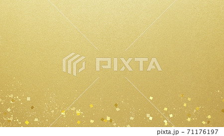 金粉 金箔と金粉のシンプルな背景 - 複数のバリエーションがありますのイラスト素材 [71176197] - PIXTA