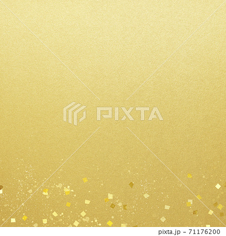 Simple background of gold leaf and gold... - Stock Illustration [71176200]  - PIXTA