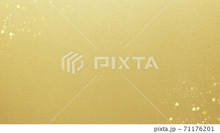 金箔と金粉のシンプルな背景 - 複数のバリエーションがあります 71176201