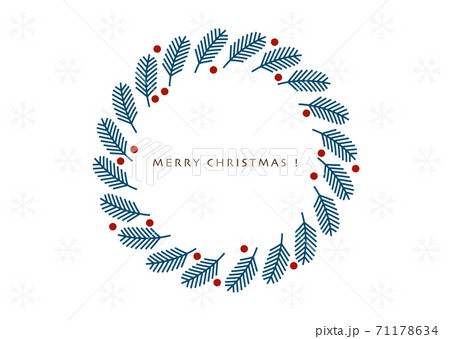 クリスマスリース イラストのイラスト素材