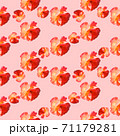 Seamless pattern with roses on a pink background. 71179281