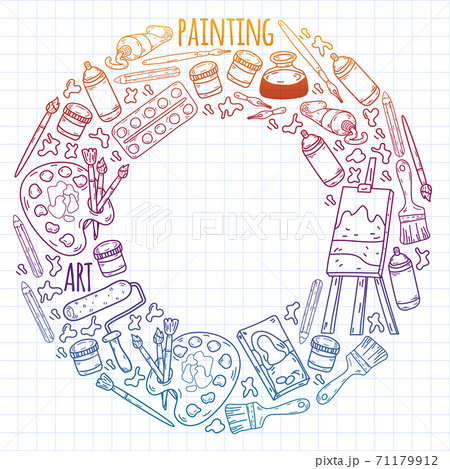 Creativity and imagination. Design college. Online education, internet school. Creativity and imagination. Design college. Online education, internet school. 71179912