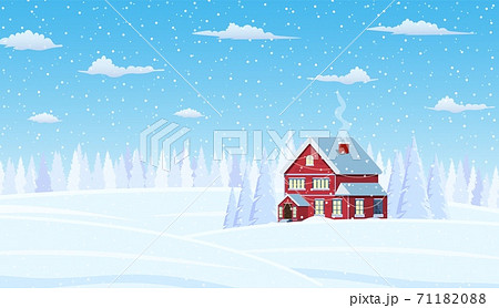 Christmas landscape background with snow and tree Christmas landscape background with snow and tree 71182088