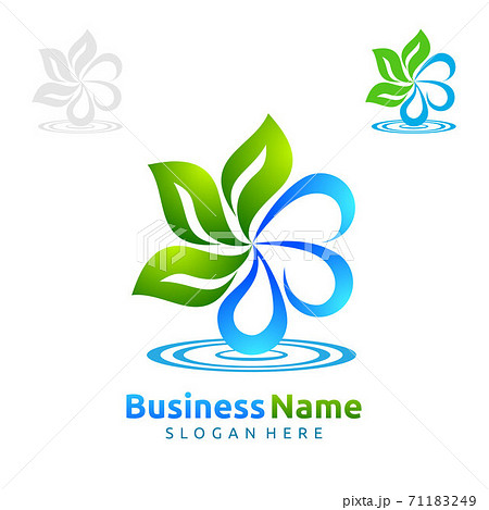 Water Drop, Oil, Gas, Natural green tree of ecology leaf logo template Water Drop, Oil, Gas, Natural green tree of ecology leaf logo template 71183249