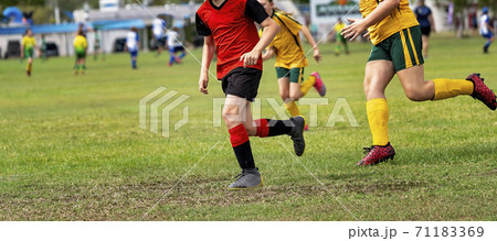 Young Soccer Players Learning The Game 71183369