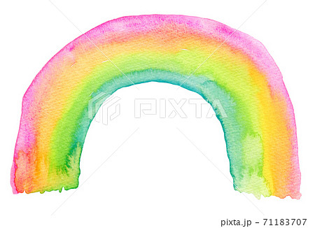 背景素材 水彩テクスチャー 虹色グラデーションのイラスト素材